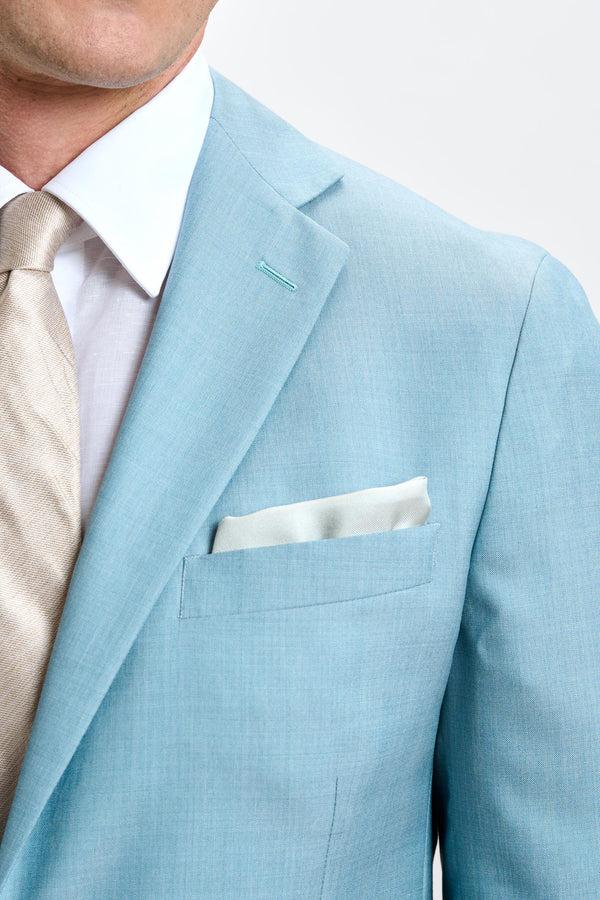 Scabal Mint Plain Kenton Suit Sleek