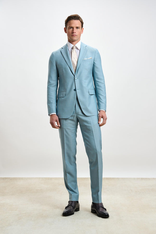 scabal Mint Plain Kenton Suit Sleek