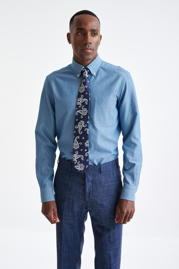 Scabal Navy 100% Silk Selection Tie