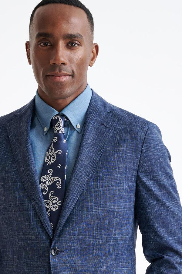 Scabal Navy 100% Silk Selection Tie