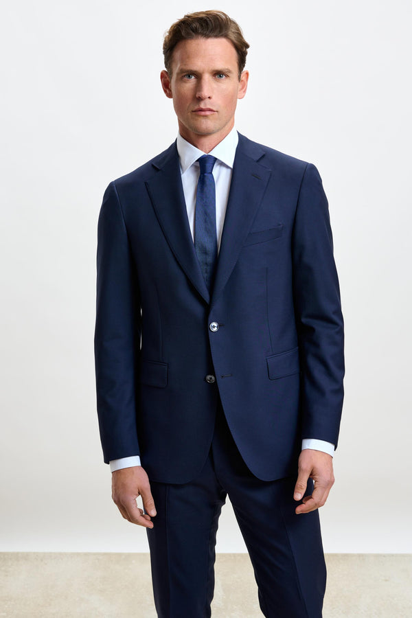 scabal Navy Kenton Jacket Eton
