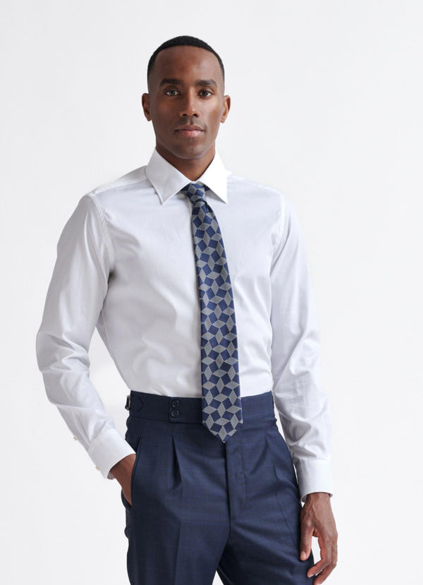 Scabal Petrol Blue 100% Silk Selection Tie