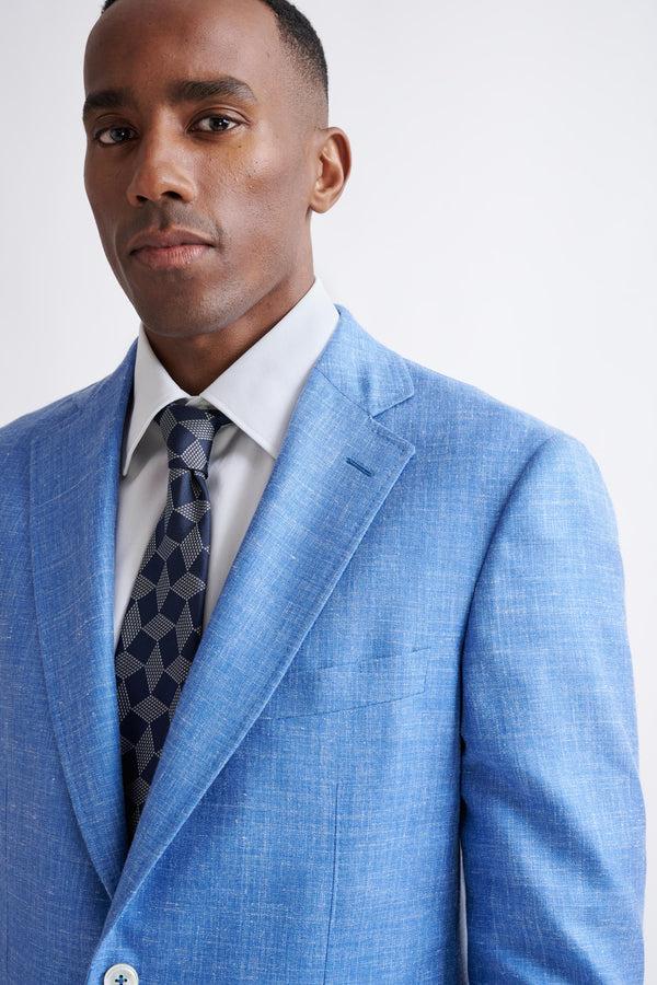 scabal Petrol Blue 100% Silk Selection Tie