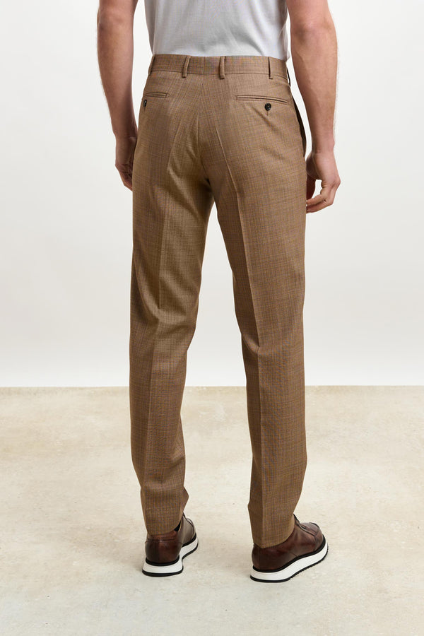 Scabal Plain Rust Farley Trousers Crossover