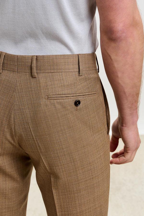 Scabal Plain Rust Farley Trousers Crossover
