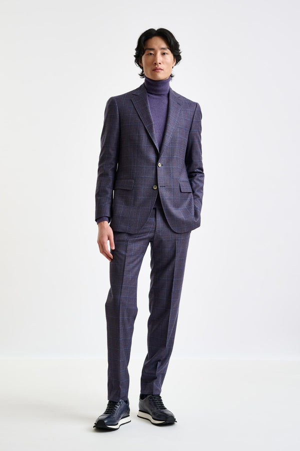 Scabal Purple Super 130's Wool Soho Jacket Hybrid