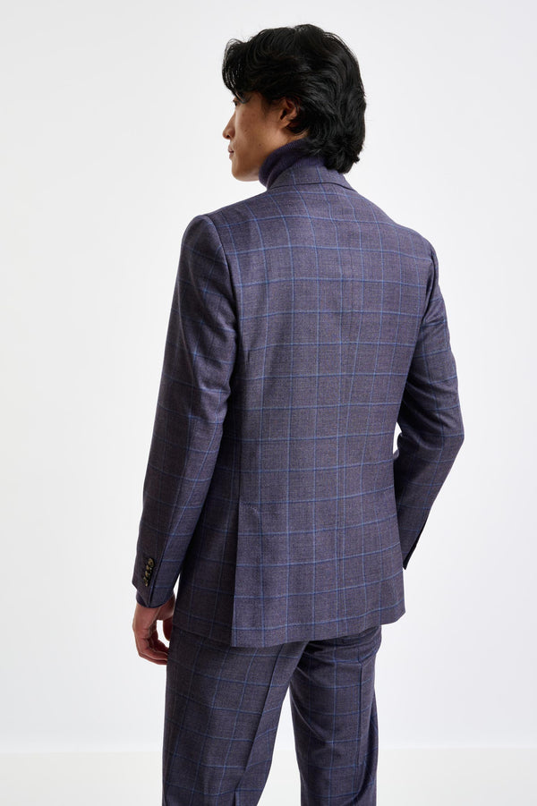 Scabal Purple Super 130's Wool Soho Jacket Hybrid