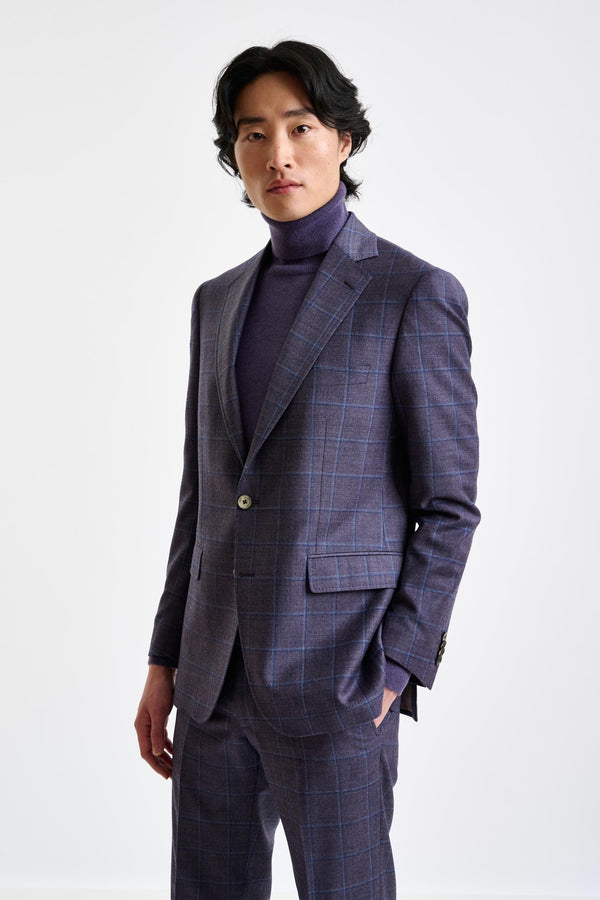 scabal Purple Super 130's Wool Soho Jacket Hybrid
