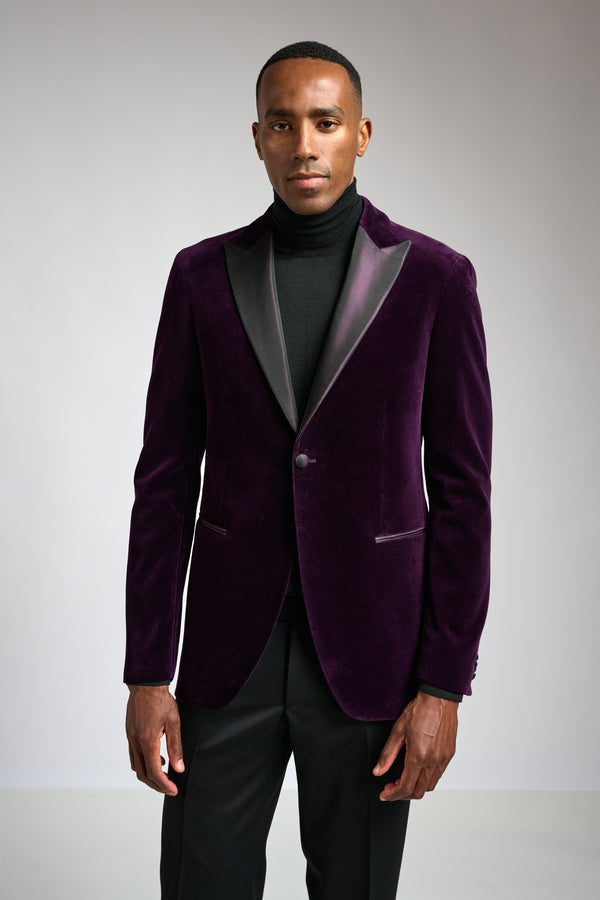 scabal Purple Velvet Kenton Tuxedo