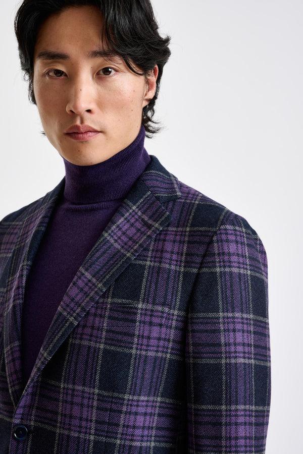 Scabal Purple Wool & Cashmere Kenton Jacket Escape