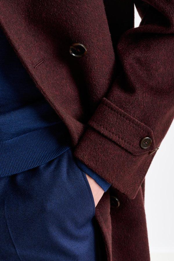 Scabal Red 100% Cashmere Sheffield Overcoat Zeus