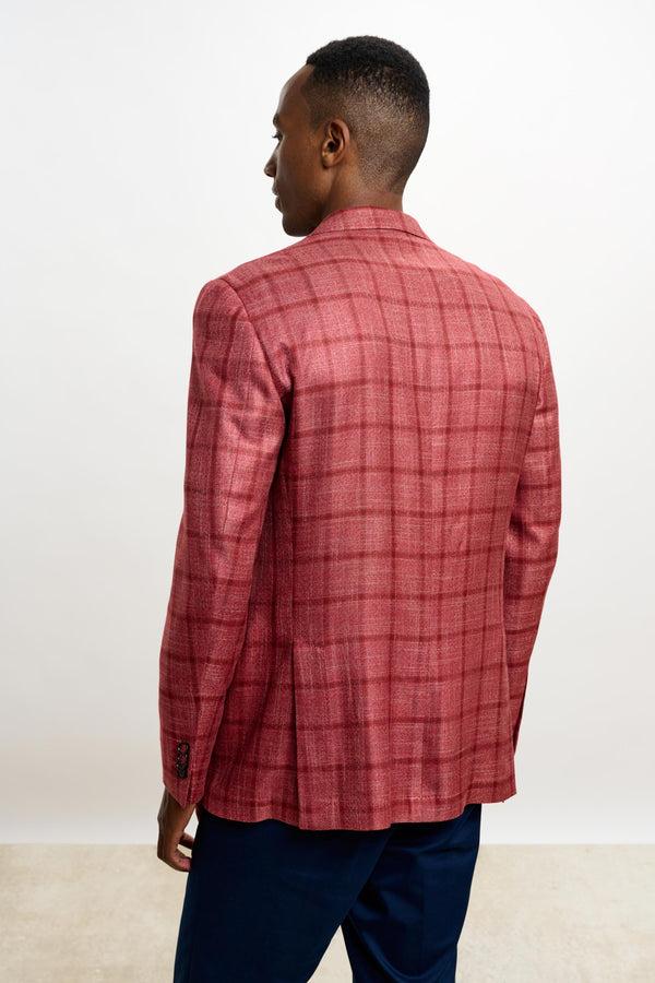 Scabal Red Check Soho Jacket Taormina