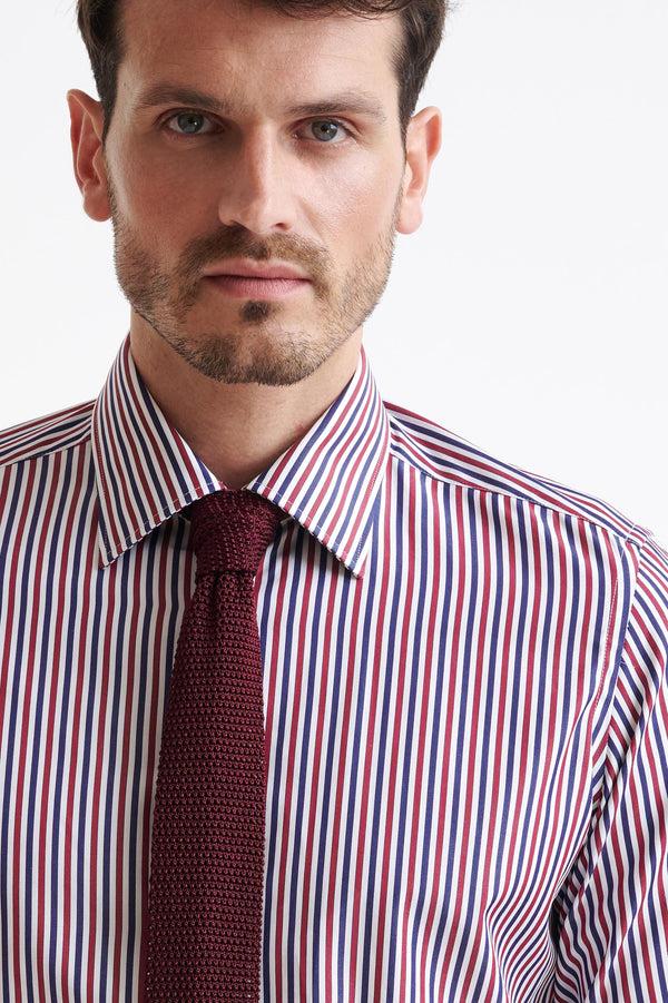 scabal Red Silk Knitted Tie