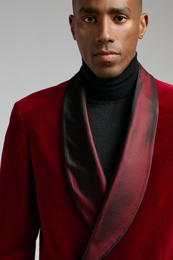 Scabal Red Soho Tuxedo Velvets