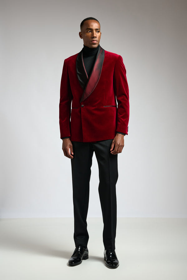 Scabal Red Soho Tuxedo Velvets