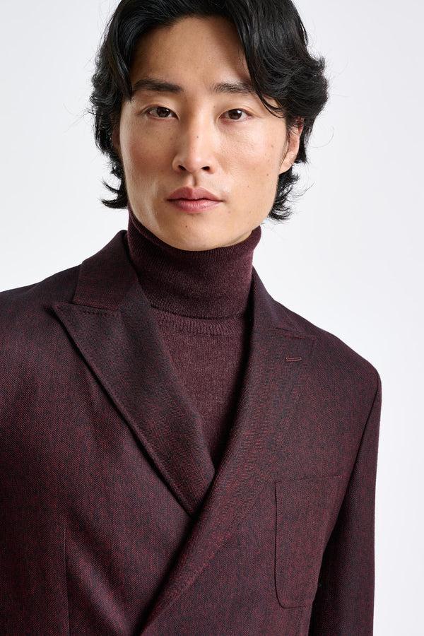 Scabal Red Super 100's Wool Kenton Jacket Sonata