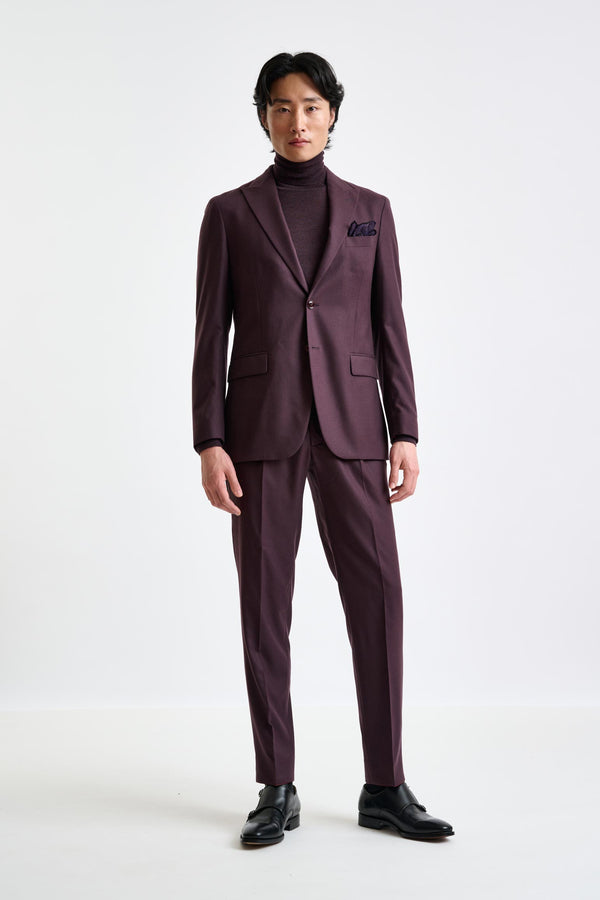 scabal Red Super 160's Wool Kenton Suit Magus