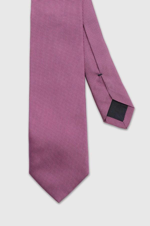 scabal Rose Pink Handmade Silk Birdseye Weave Tie