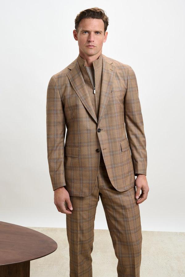 Scabal Rust Check Kenton Jacket Crossover