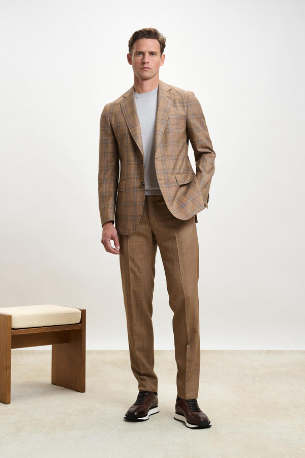 scabal Rust Check Kenton Jacket Crossover