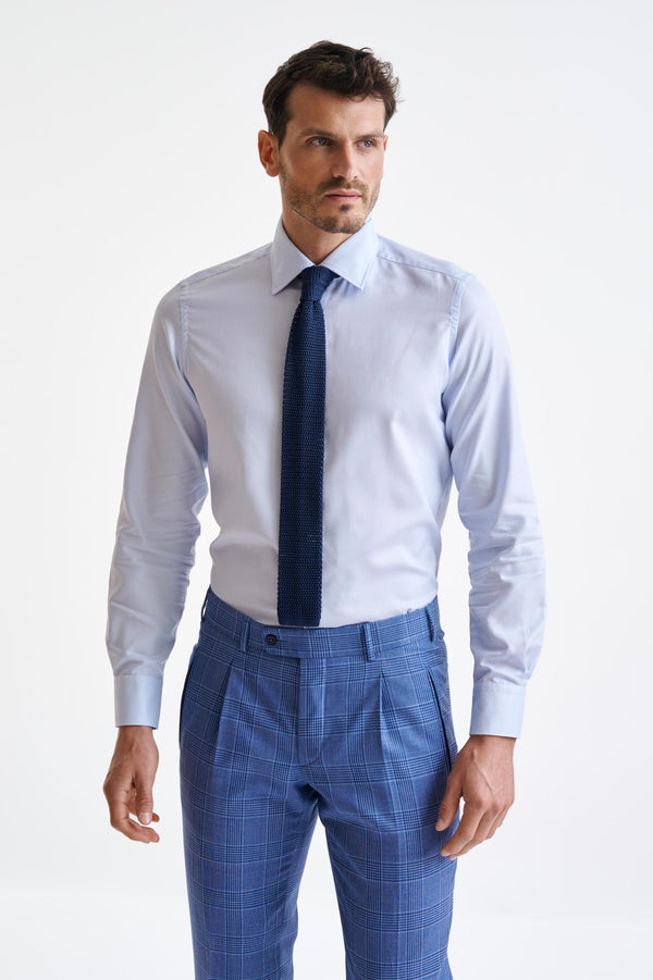 Scabal Sailor Blue Silk Knitted Tie