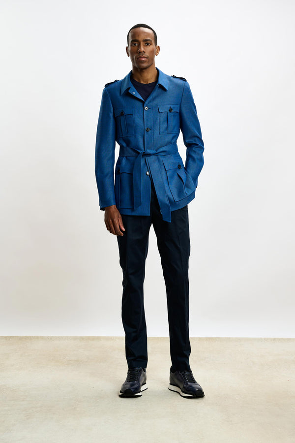 Scabal Strong Blue Exmoor Safari Jacket