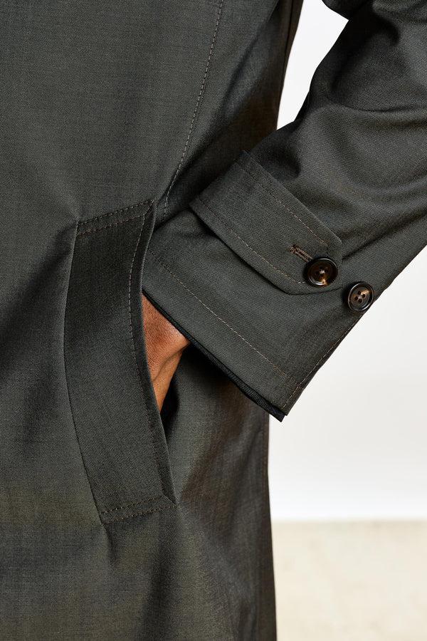 Scabal Taupe Lomond Reversible Raincoat