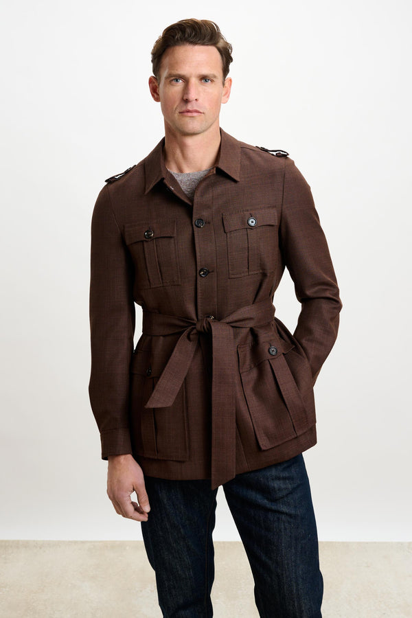scabal Tobacco Exmoor Safari Jacket