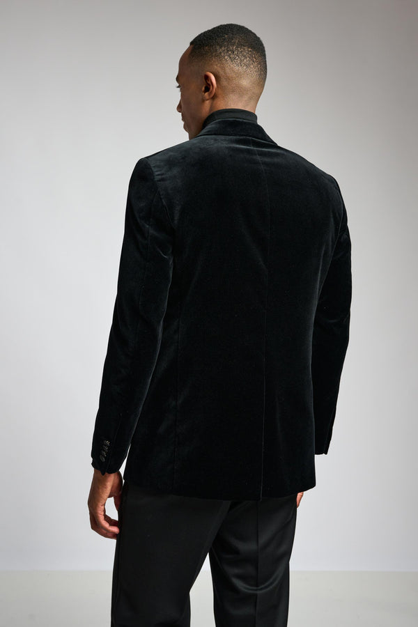 Scabal Velvet Plain Black Soho Tuxedo Festival