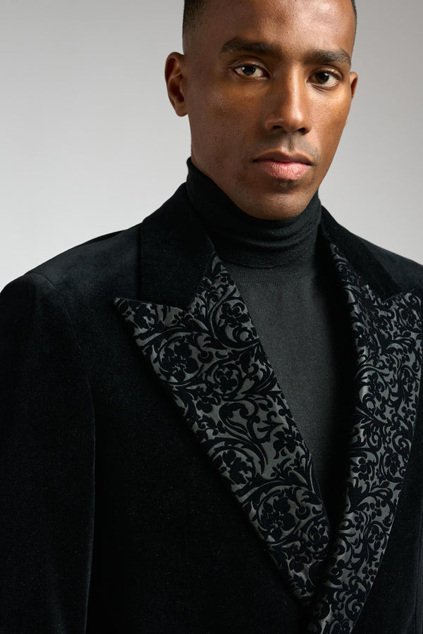 Scabal Velvet Plain Black Soho Tuxedo Festival