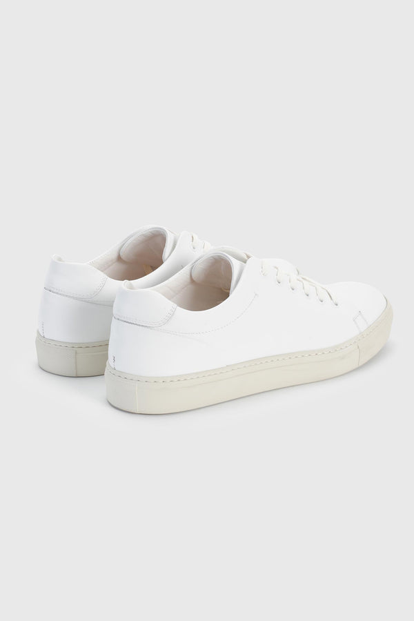Scabal White Suede Calfskin Trainer