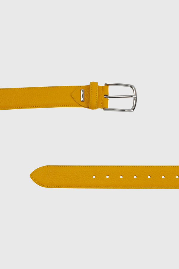 scabal Yellow Deerskin Dorchester Belt
