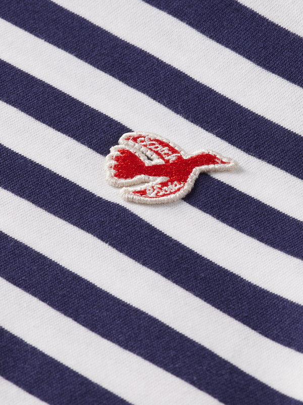 Scotch & Soda Core - Het Gestreept T-shirt Met Vrije Geestvredesvogel