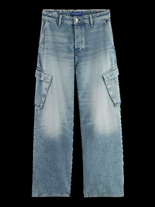 Scotch & Soda De Daze Cargojeans Met Wijde Pijpen - Rollende Weg