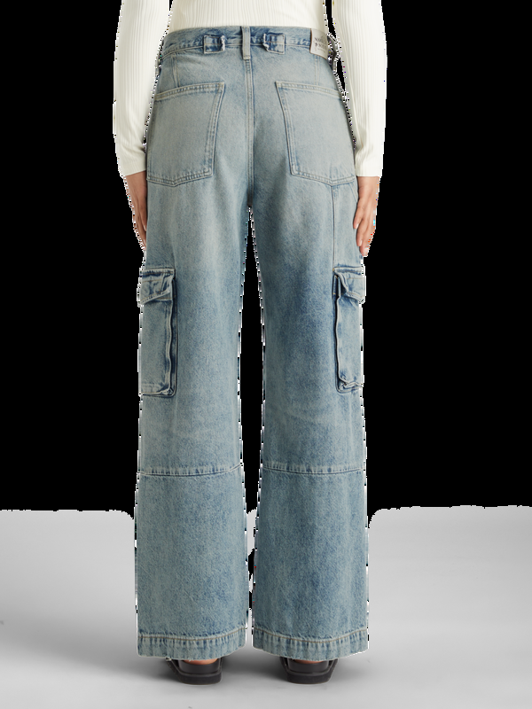Scotch & Soda De Diepe Lage Losse Cargo-jeans - Rollende Weg