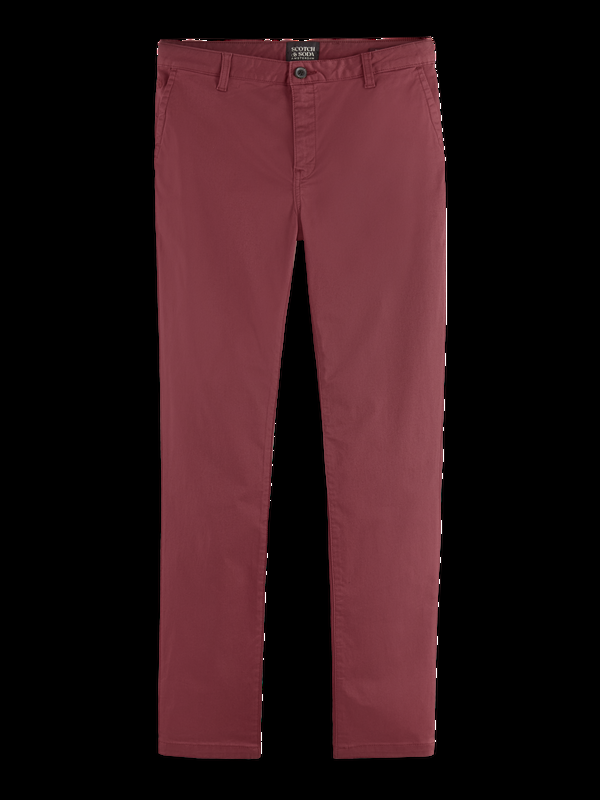 Scotch & Soda Essentiële Chino Van Gemêleerd Stretchkatoen