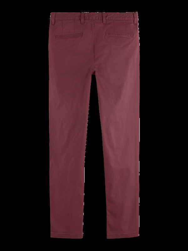Scotch & Soda Essentiële Chino Van Gemêleerd Stretchkatoen