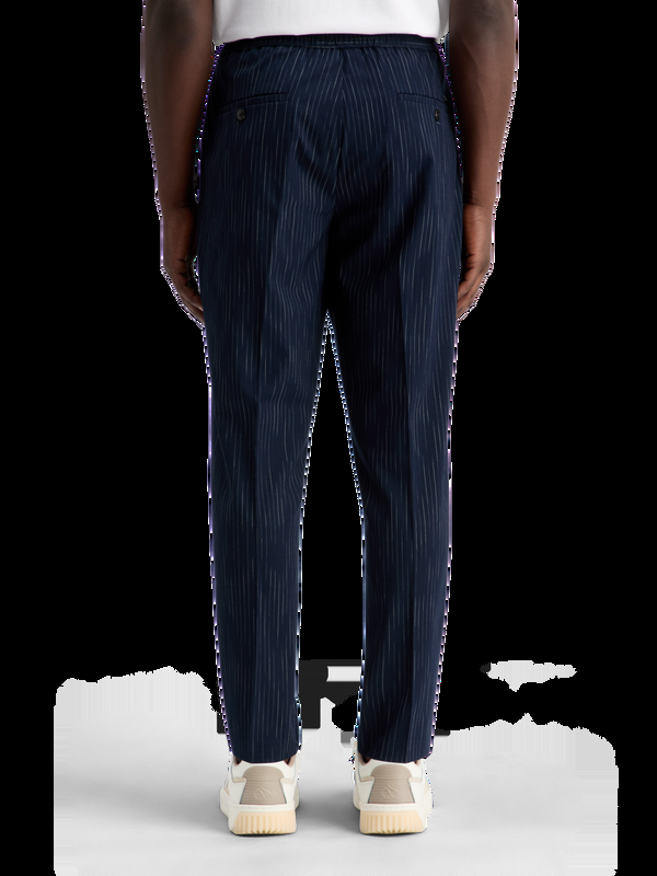 Scotch & Soda Finch-space-dye Joggingbroek Met Krijtstreep