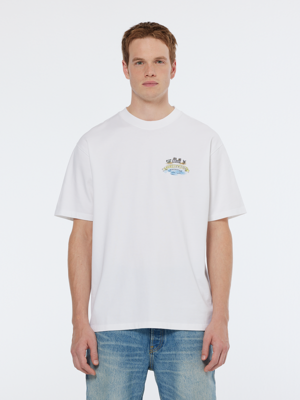 scotch & soda Front and back artwork relaxed fit t-shirt