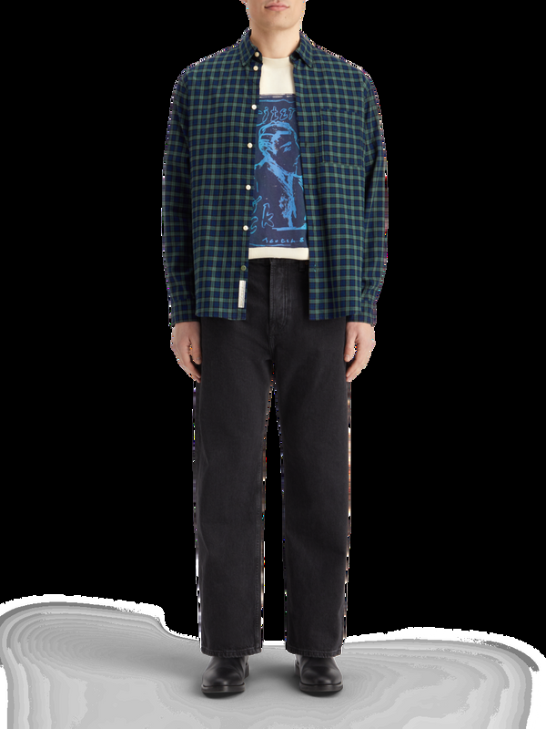 scotch & soda Lichtgewicht flanellen geruit overhemd met ontspannen pasvorm