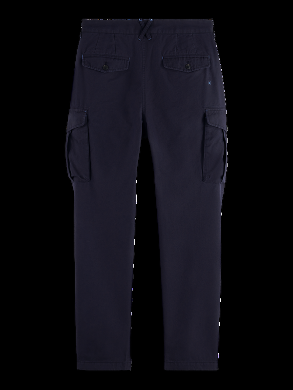 Scotch & Soda LOOSE TAPERED PLEATED COTTON/TENCEL CARGO