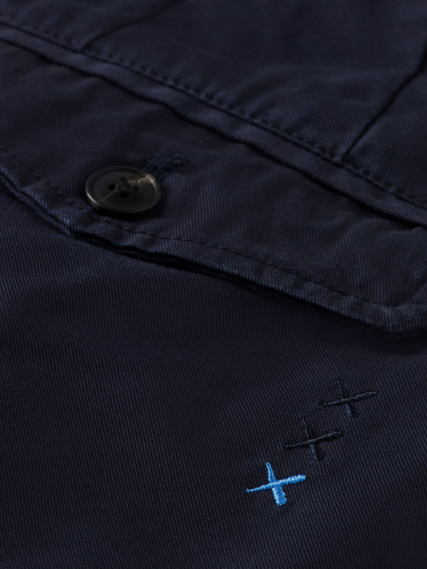 Scotch & Soda LOOSE TAPERED PLEATED COTTON/TENCEL CARGO