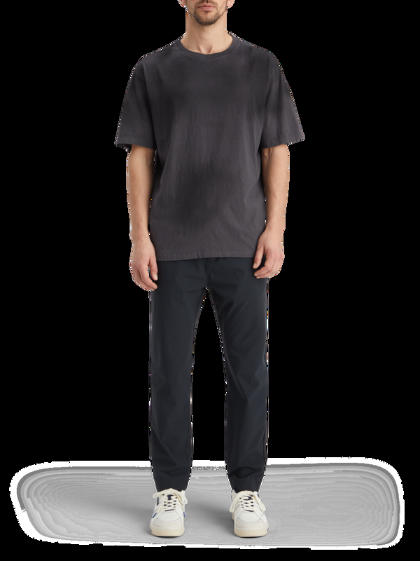 scotch & soda Losvallend onregelmatig geverfd T-shirt met artwork