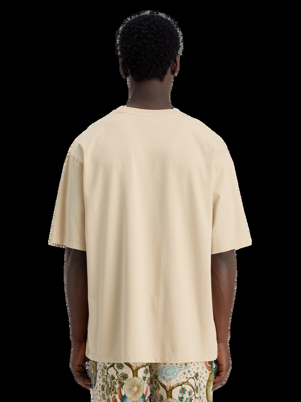 Scotch & Soda Losvallend T-shirt Met Artwork Van De Ambassade Van De Vrije Geest