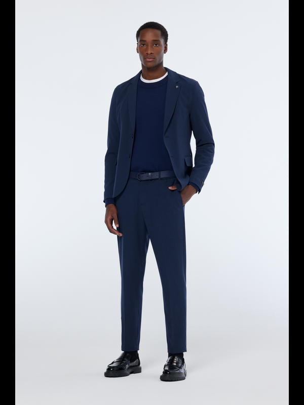 scotch & soda Merino double face dropped shoulder crewneck