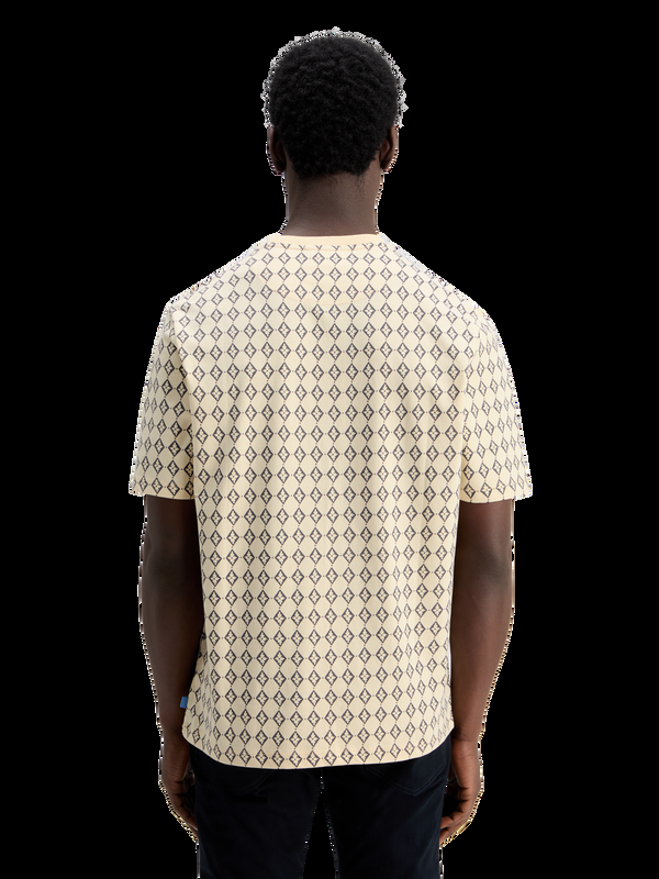 Scotch & Soda Mini-T-shirt Met All-over Print In Normale Pasvorm