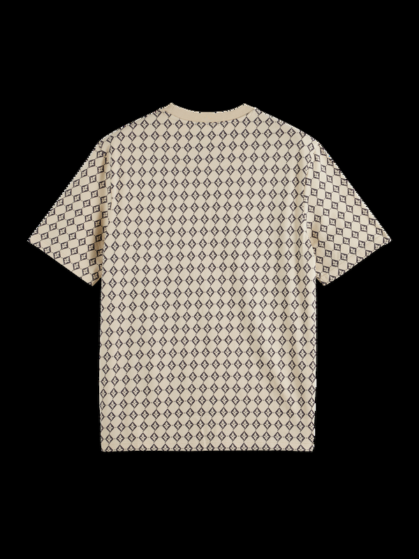Scotch & Soda Mini-T-shirt Met All-over Print In Normale Pasvorm