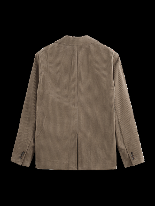 Scotch & Soda Ongeconstrueerde Relaxte Corduroy Blazer Met 3 Knopen