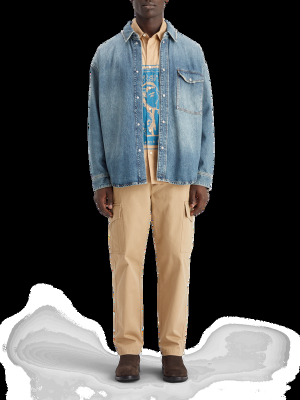 scotch & soda Oversized gewassen denim overhemd - frisco-avonden