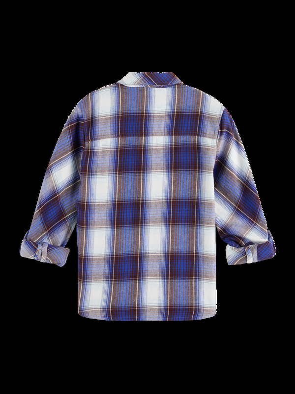 Scotch & Soda REGULAR-FIT YARN-DYED CHECKED FLANNEL SHIRT